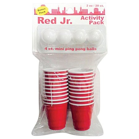 BRITE CONCEPTS 2 oz Red Plastic Shot Glass 12030-CLP